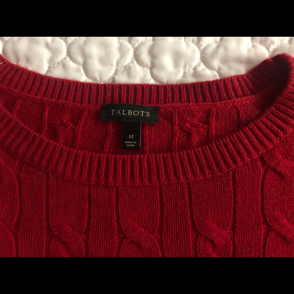 Talbots Red Sweater - Picture 2 of 3